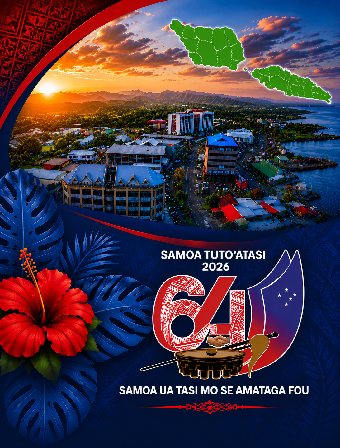 Samoa Ua Tasi Mo Se Amataga Fou — celebrating 64 years of Independence (2026).